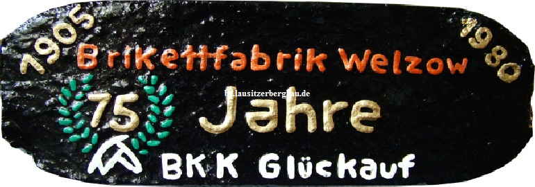 75 Jahre Brikettfabrik Welzow Brikett