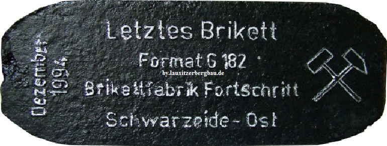 Brikettfabrik Fortschritt Brikett