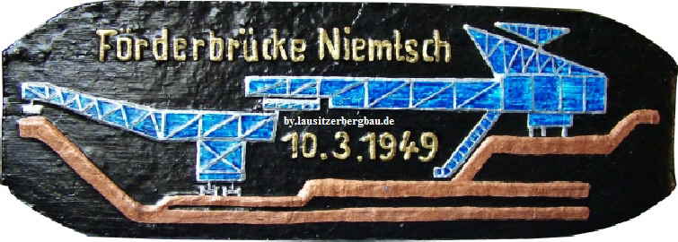 Förderbrücke Niemtsch 1949 Brikett